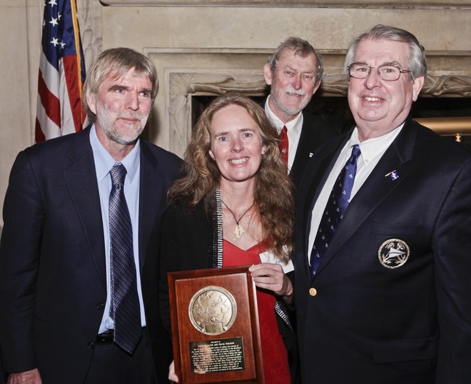 2012 Cruising Club of America Annual Awards Night at the New York Yacht Club<br />
<br />
2011 CCA Blue Water Medalists Thies Matzen and Kicki Ericson with Awards Chairman Bob Drew and CCA Commodore Dan Dyer.<br />
<br />
<br />
Photo © Dan Nerney<br />
<br />
 ©  SW